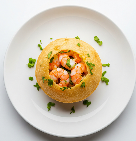 Chilli Prawn Poori 