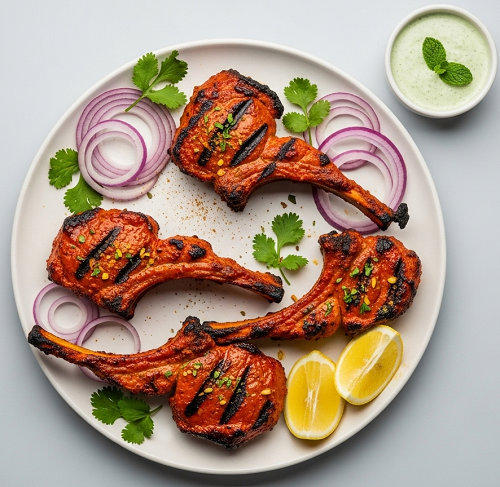 Tandoori Lamb Chops Sizzler 
